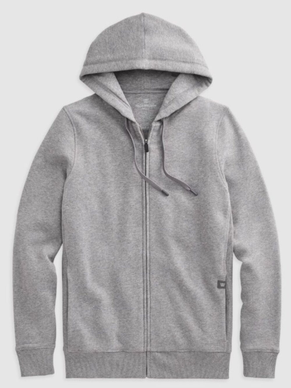 Mack Weldon Cotton Gray Zip-Up Hoodie - Size XL